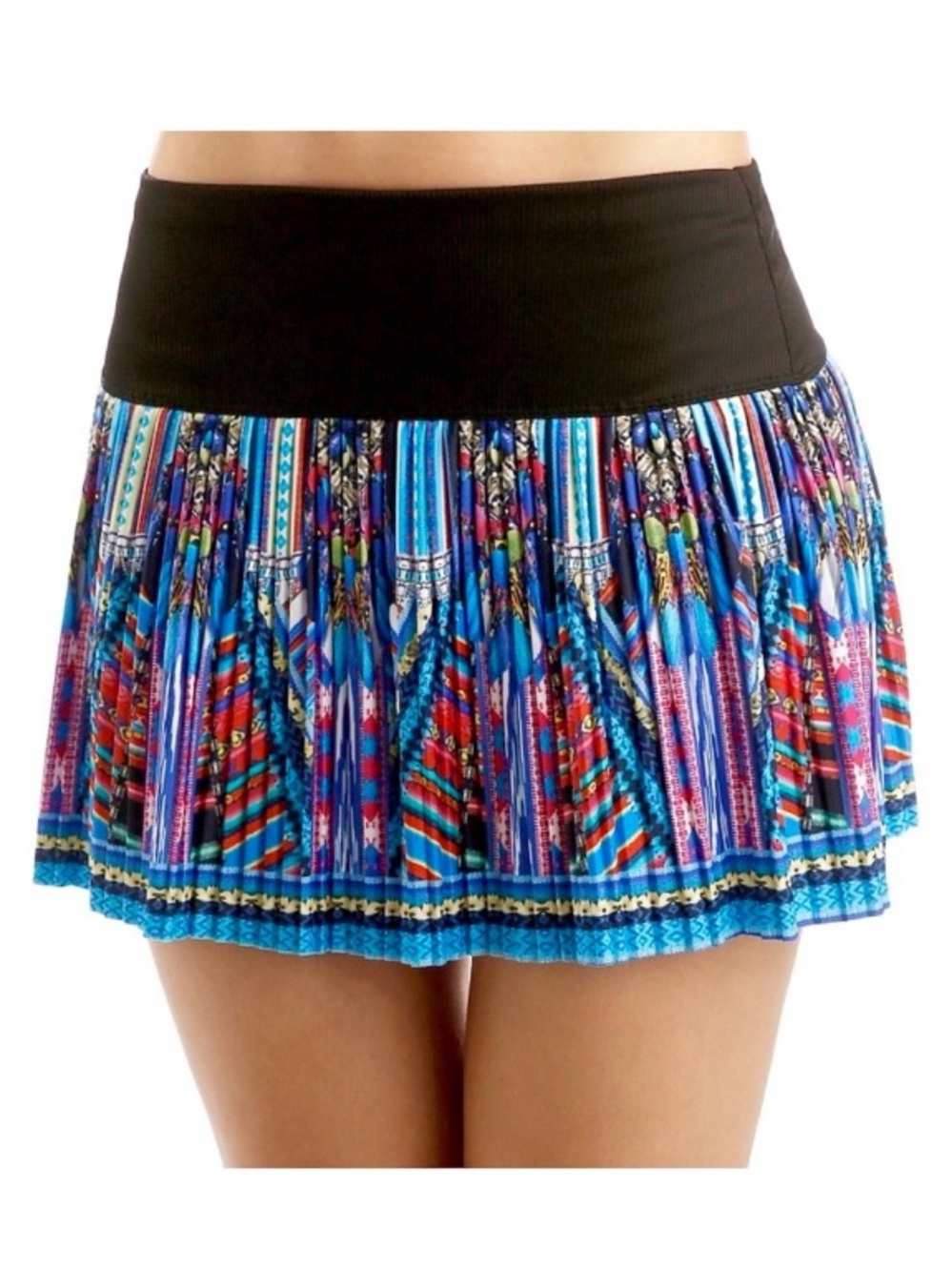 LUCKY IN LOVE Empire Pleated Skort Skirt 14”